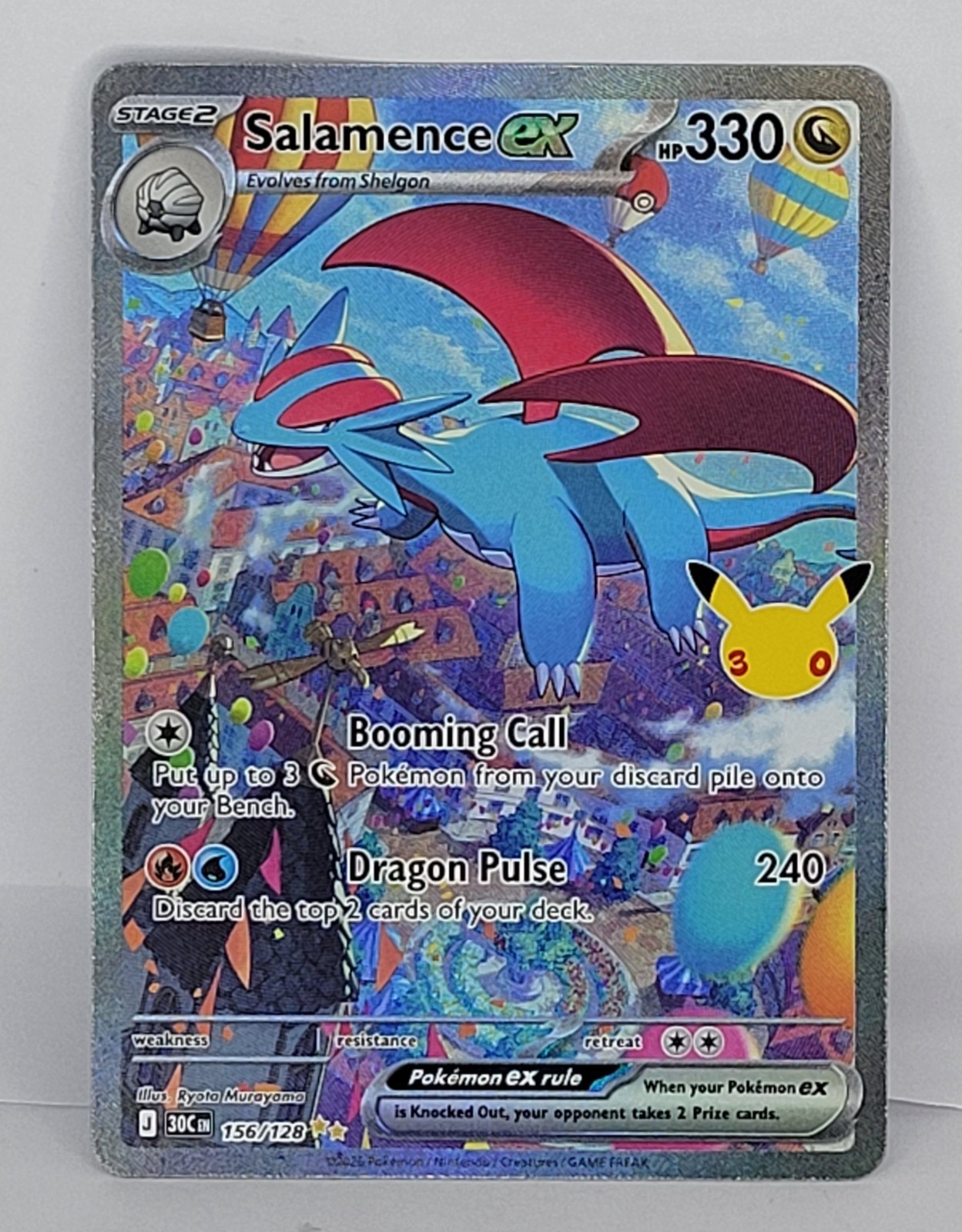 Pokemon Salamence ex 30th Celebration #156/128/128 Holofoil English