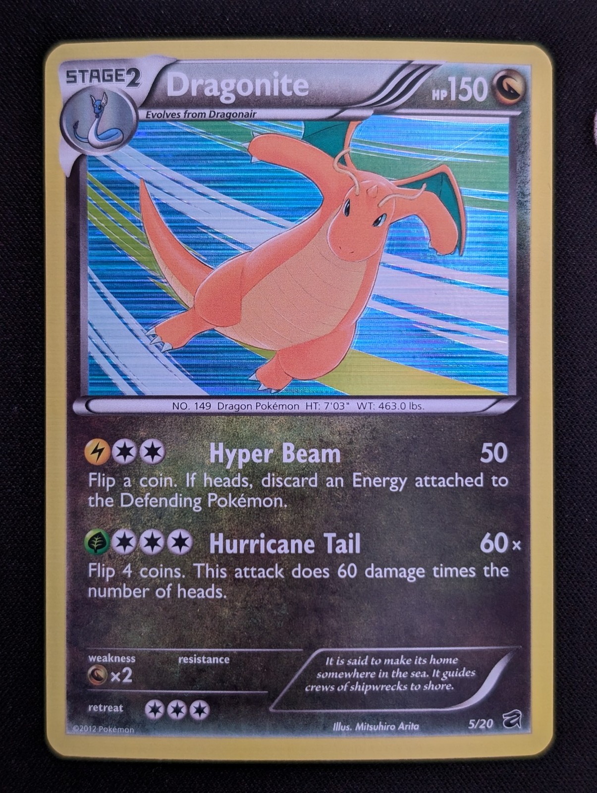 Dragonite 5/20 Dragon Vault Holo Pokemon TCG NM