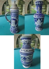 S.P. Gerz Original Westerwald Steins Jug Krug 3l 13" Pick 1