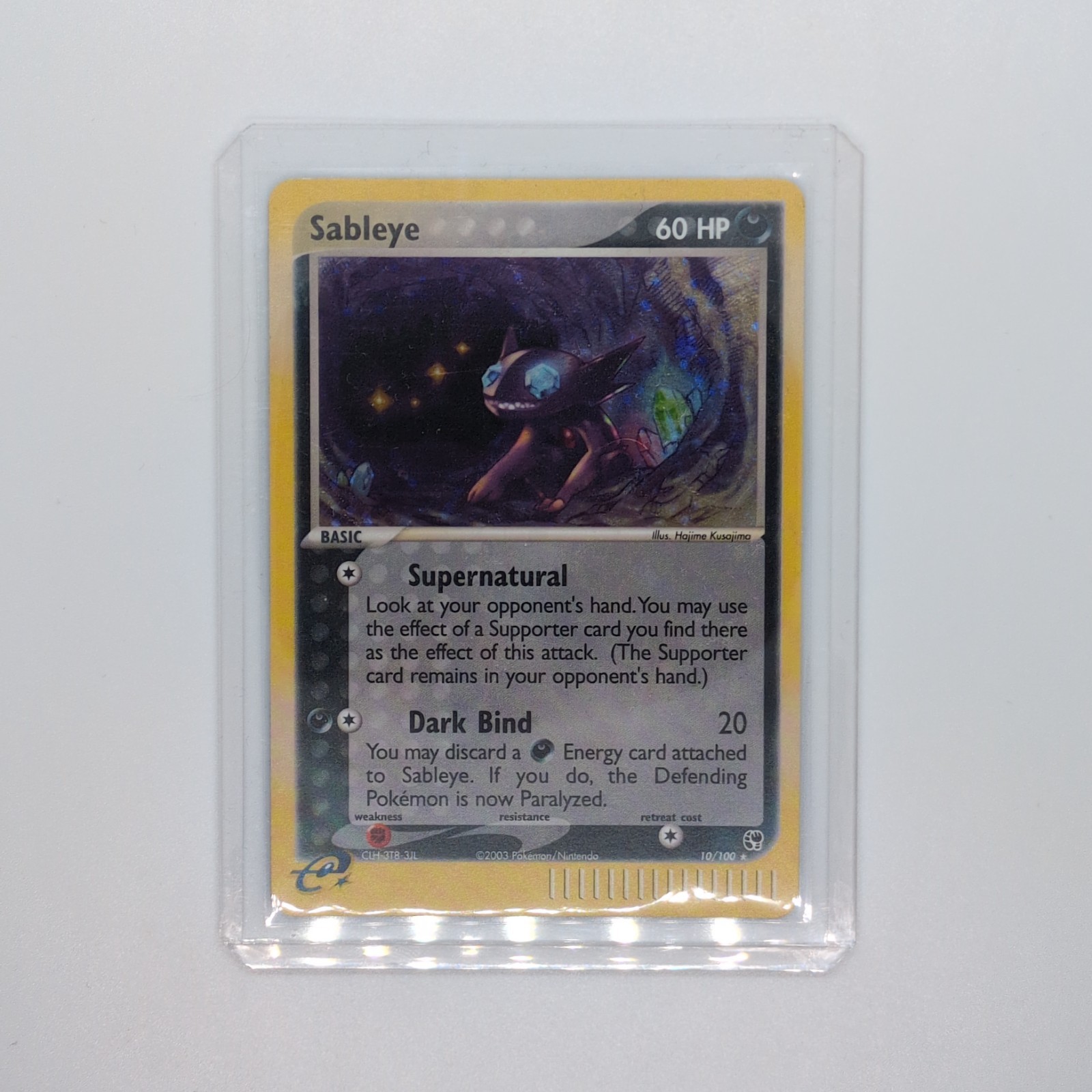 Pokémon TCG Sableye 10/100 EX Sandstorm Holo Ultra Rare 2003 NM Condition