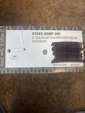 Brizo 83992-06MF-NK Kintsu 6" Dual Waterway Ceiling Mount Shower Arm and Flange