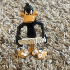 Vintage Daffy Duck PVC Figure 1988 Looney Tunes Applause Cake Topper Cards