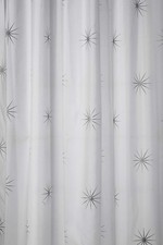 Croydex Stellar Water-Resistant Textile Shower Curtain, 1800 x 1800mm