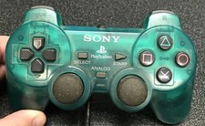 Playstation 2 Dual Shock2 Emerald Green clear...