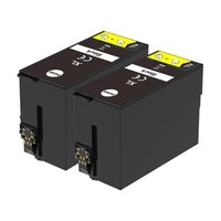 2 Schwarze Tintenpatronen Xl Ersetzen Epson T2711 (27XL) Non-Oem / Kompatibel