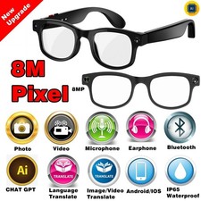 AI Smart Glasses Ultra Clear Camera Shootingand Recording Touch Sport glasses
