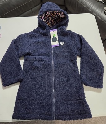 New Girls Roxy Brand Fleece Jacket Size 5/6