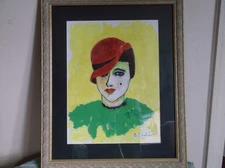 vintage hand painted original painting