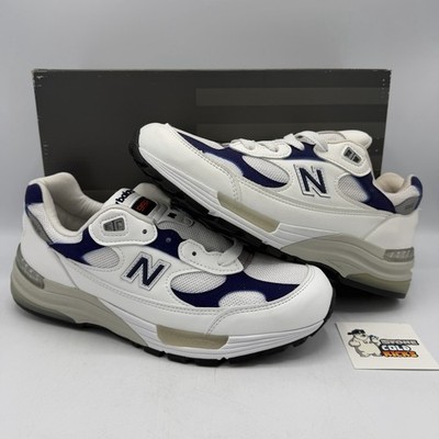 New Balance 992スニーカー M992EC New Balance 992 Made in USA White Navy NB M992EC Size 9.5 | eBay