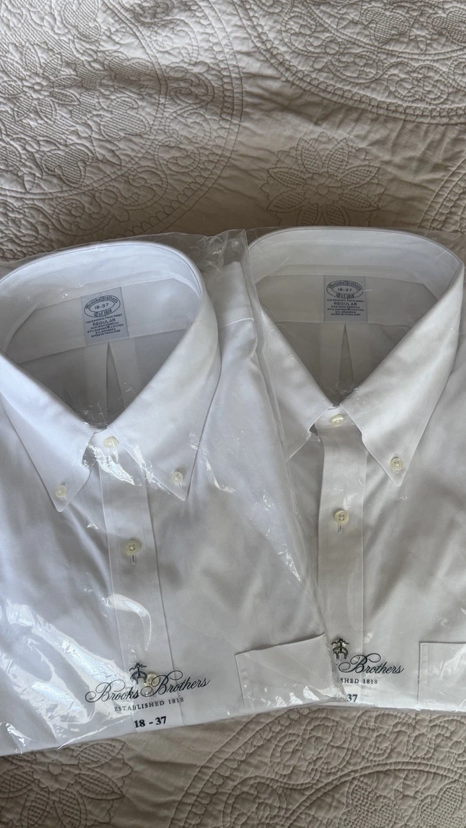 Brooks Brothers White Button-Down Dress Shirts for Men for sale | eBay
