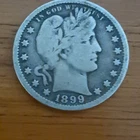 Barber Quarter 1899 25C Silver Nice Details And A Really Nice Overall Condition