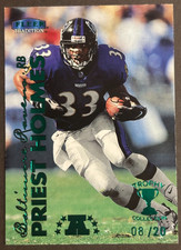 1999 Fleer Tradition Trophy Collection Priest Holmes #74TC /20
