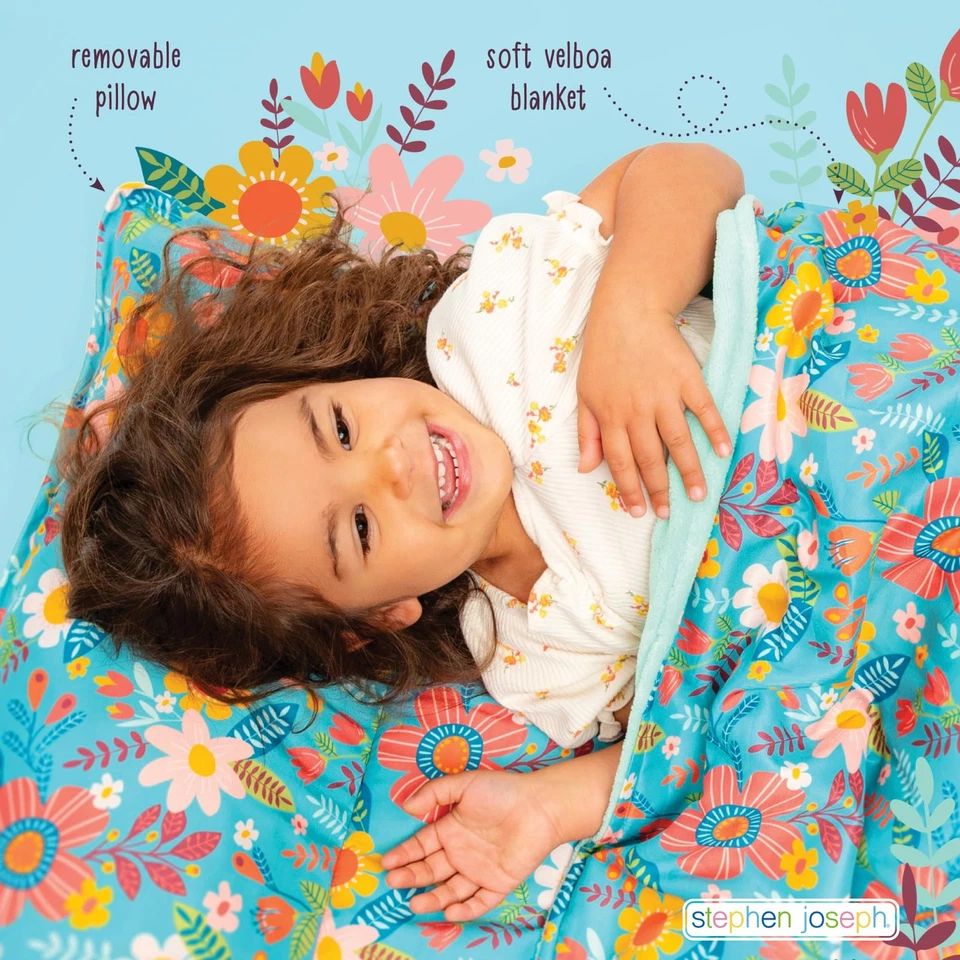 Alfombrilla para dormir Stephen Joseph Rainbow para niños manta suave almohada para siesta 1 unidad Foto 4 de 4