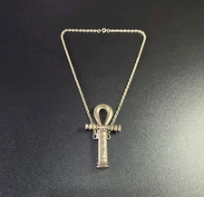 Vintage Egyptian Revival Dagger Pendant Necklace