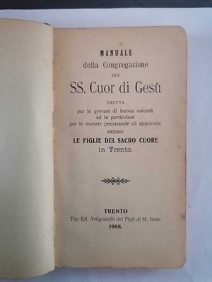 Handbuch der Kongregation des Hl. Herz Jesu (Monauni 1908)