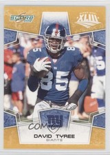 2008 Score Factory Set Yellow David Tyree #208 0a1