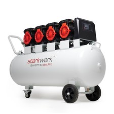 Starkwerk Flüsterkompressor Druckluft Kompressor 150 l Kessel-10 Bar- 6PS