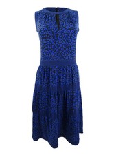 Michael Michael Kors Women's Tiered Animal-Print Dress