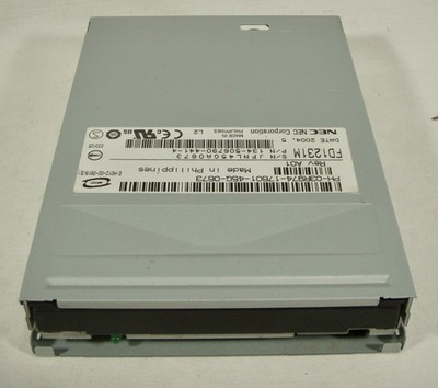 Vintage NEC FD1231M Internal Desktop 3.5'' Floppy Disk Drive PLUS 10 DISKS!