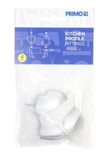 Primo Zubehörset für Küchenwandleiste alu Außenecke Endkappe Innenecke