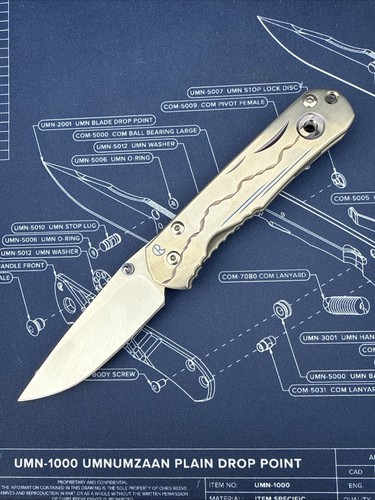 Chris Reeve Small Regular Sebenza BG42 Steel Unique Graphic Made In ...