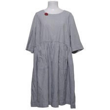 Zanzea Collection, Kleid, Größe: 4XL, Grau/Weiß, Streifen, Damen #axu