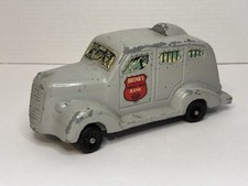 VINTAGE 1930s BRINKS ARMORED TRUCK BANK - SLUSH CAST LEAD PROMO TOY 9" LONG