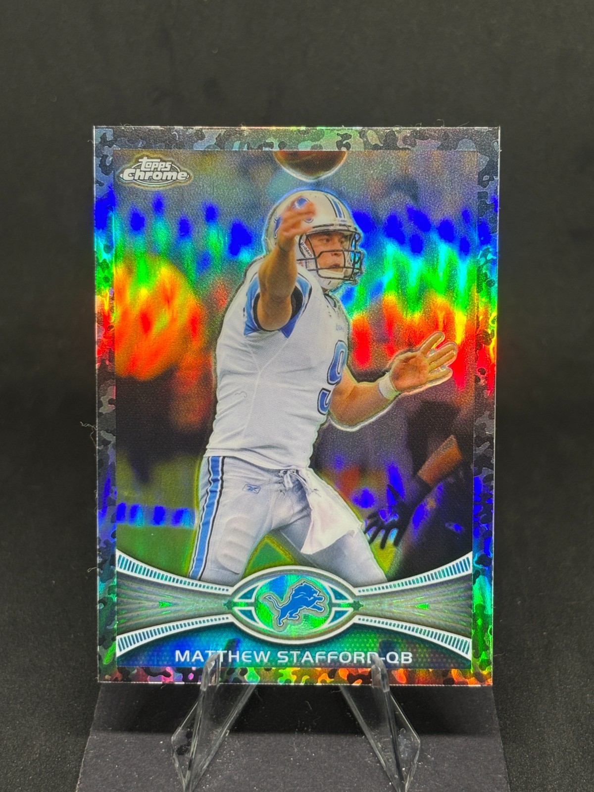 Matthew Stafford 2012 Topps Chrome Camo Refractor /499 #126 Detroit Lions