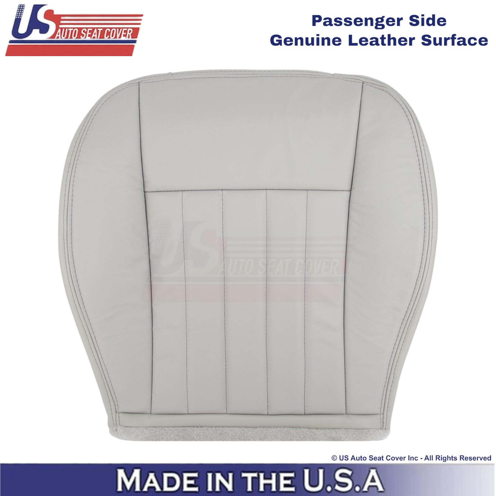 2005-2007 Fits Jeep Liberty Limited Passenger Bottom Leather Cover Graystone