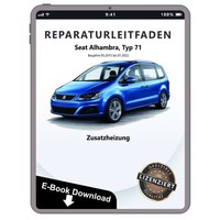 Seat Alhambra 71 2015-2022 Standheizung Zusatzheizung Reparaturleitfaden E-Book