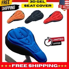 3D Soft Gel Bicycle Seat Cover Silicone Padded MTB Bike Saddle Comfort Cushion