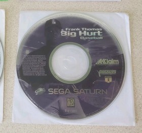 Lot Of 4 Sega Saturn Games - Tomb Raider - Madden - Big Hurt - Soccer