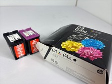 HP 64XL Black And 64 Tricolor Original Genuine Ink Cartridges Exp JAN 2028 