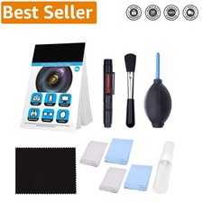 Photography Lens Care Kit: Air Blower, 5 Microfiber Cloths  Lens Cleaning Paper