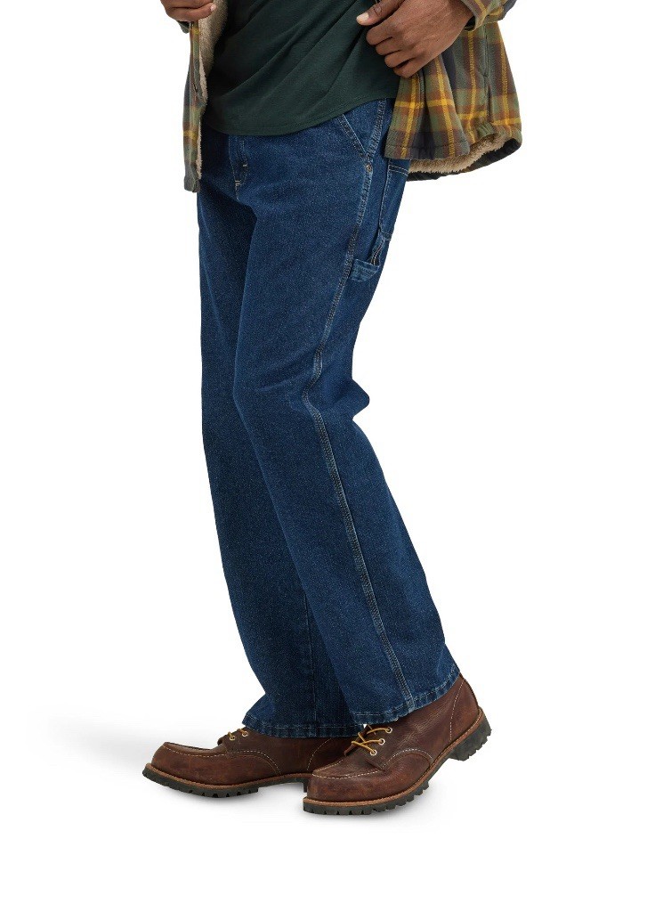 Wrangler Men's Cotton Blend Relaxed Fit Carpenter Pant 36x32 Dark Vintage Blue