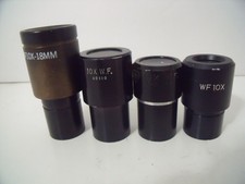 Lot of 4 American Optical AO180 Amscope & Unbranded Microscope Eyepieces!