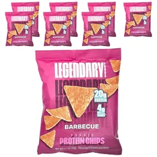 Popped Protein Chips, Barbecue, 7 Bags, 1.2 oz (34 g) Each