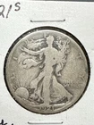 1921-S Liberty Walking Half Dollar Key Date, Damage