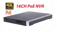 8MP 4K 16CH PoE NVR Network Video Recorder With Human Vehicle Detection 2xSATA