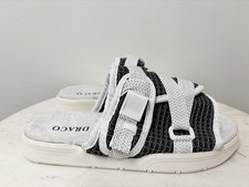 DracoSides Cookies Cream Slide Sandals Men s Size 11-12US /46-47 EU-NEW In Box