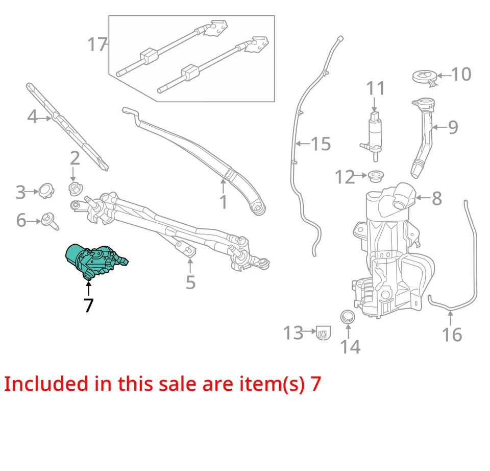 Motor limpiaparabrisas delantero Plymouth Voyager 2021 fabricante de equipos originales 71 k millas - LKQ392629498 Foto 4 de 4