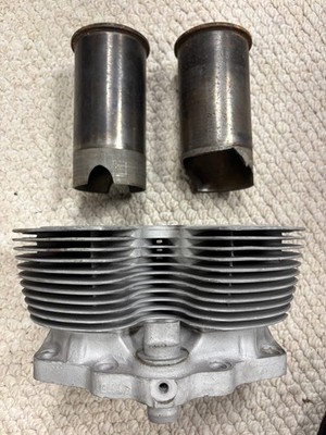 Triumph T100 TR5 Pre Unit Close Pitch Fin Alloy Barrel E2957