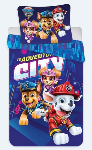 PAW Patrol The Movie Wende-Bettwäsche-Set 135x200 80x80 Baumwolle Bettzeug - Bild 1 von 4