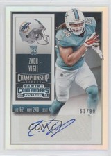 2015 Panini Contenders Rookie Championship Ticket 61/99 Zach Vigil #280 Auto x4f