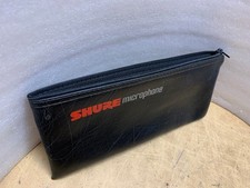 SHURE PROFESSIONAL VINYL ZIPPERED VINTAGE MIC POUCH/SM56/SM57/SM58- MAKE OFFER 