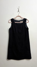Kew Dress Size 10 Navy Blue Black  Shift Wool Blend Formal Office Classic