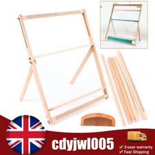 Wooden Handmade Weaving Loom Frame Tapestry Weaving Kit With Comb And Bobbin