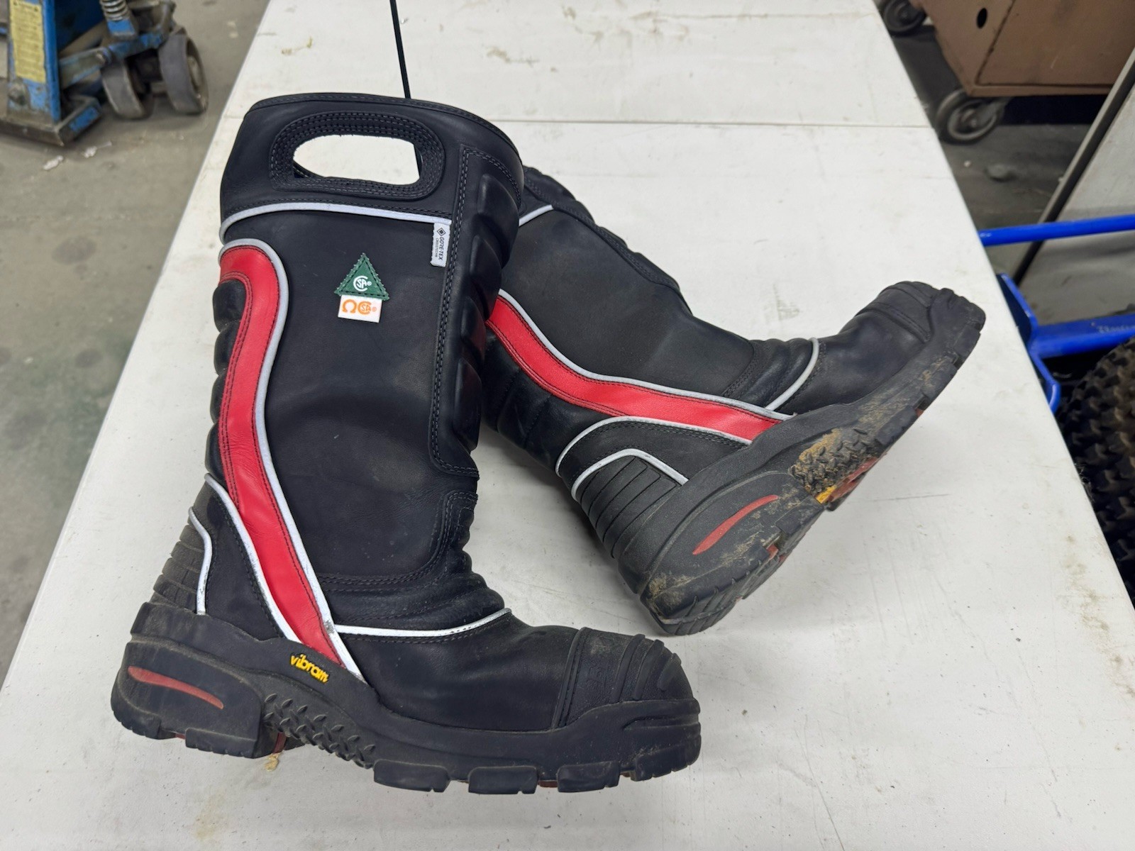 Fire-Dex Men's Leather Structural Firefighting Steel Toe Boots 10.5M 2024 BO