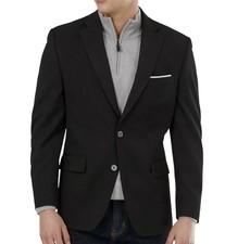 Michael Kors Mens Modern fit Sport Coat Blazer 42 S Black Solid