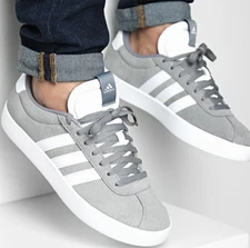 🔥Adida VL Court 3.0 Men's Grey Sneaker ID6276 Was$75 NWB